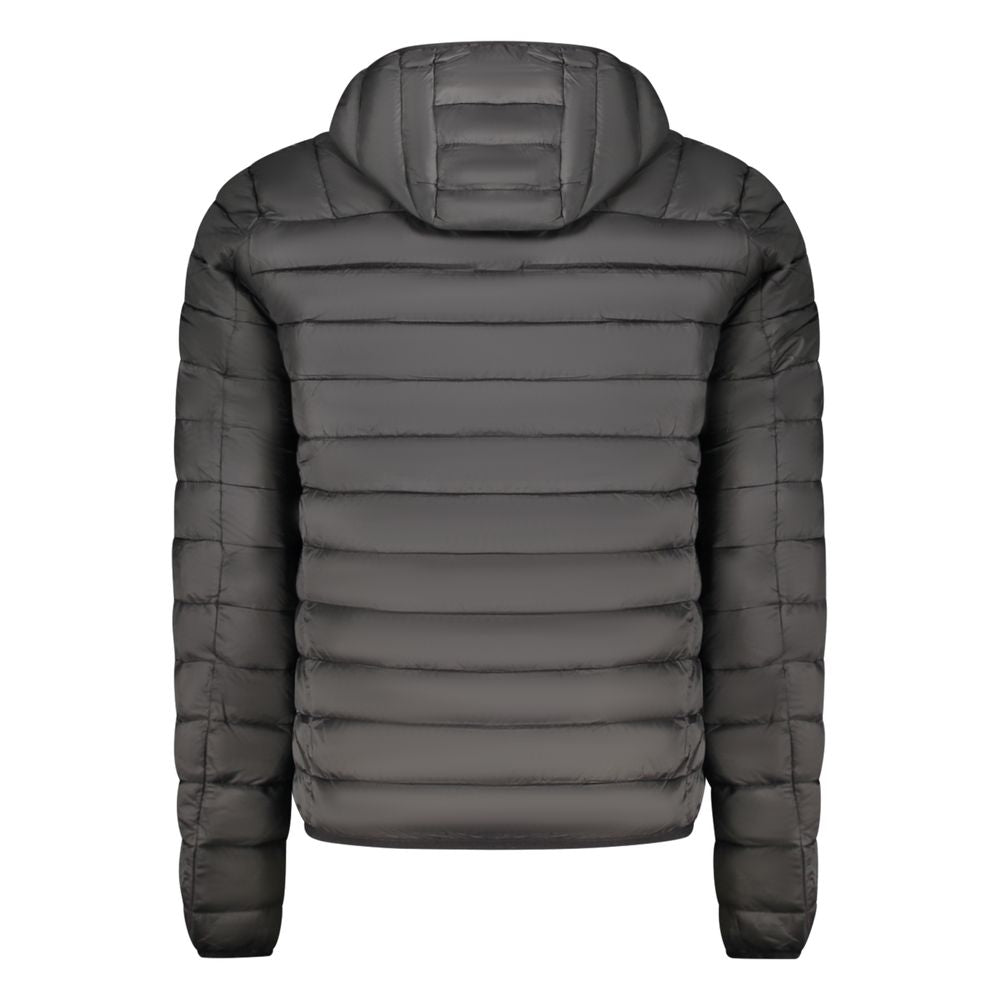 Schwarze Herrenjacke aus Polyester