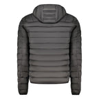 Schwarze Herrenjacke aus Polyester