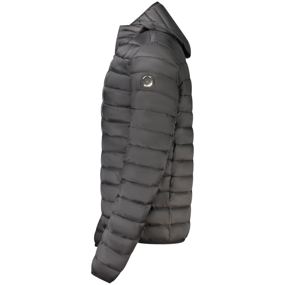 Schwarze Herrenjacke aus Polyester