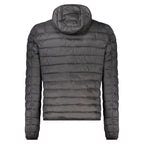 Schwarze Herrenjacke aus Polyester