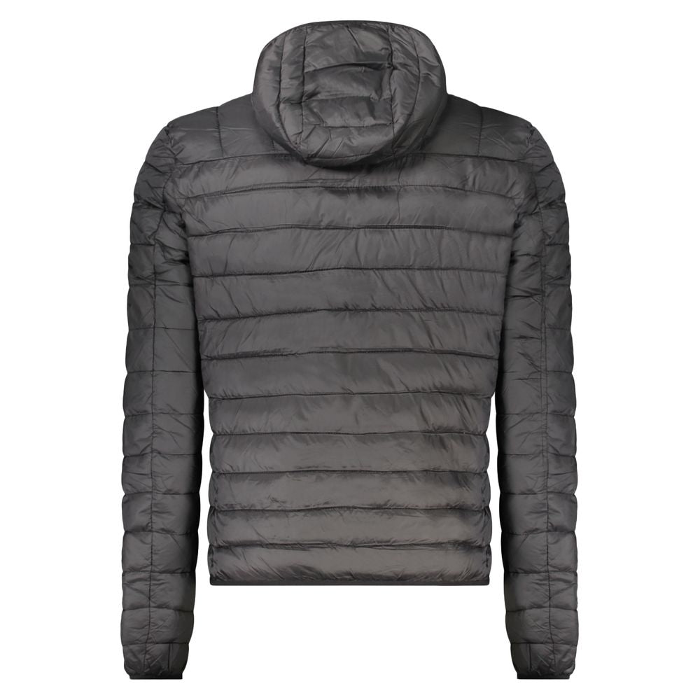 Schwarze Herrenjacke aus Polyester