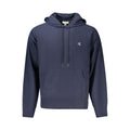 Blauer Baumwoll-Kapuzenpullover für Herren