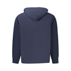Blauer Baumwoll-Kapuzenpullover für Herren