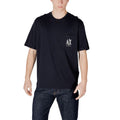 Blaues Baumwoll-Sportswear-T-Shirt