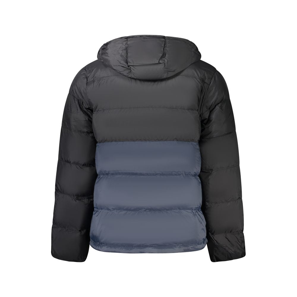 Schwarze Polyamid-Herrenjacke