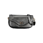 Schwarze Damen-Handtasche aus Polyurethan