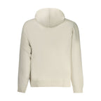 Beige Cotton Men's Hoodie