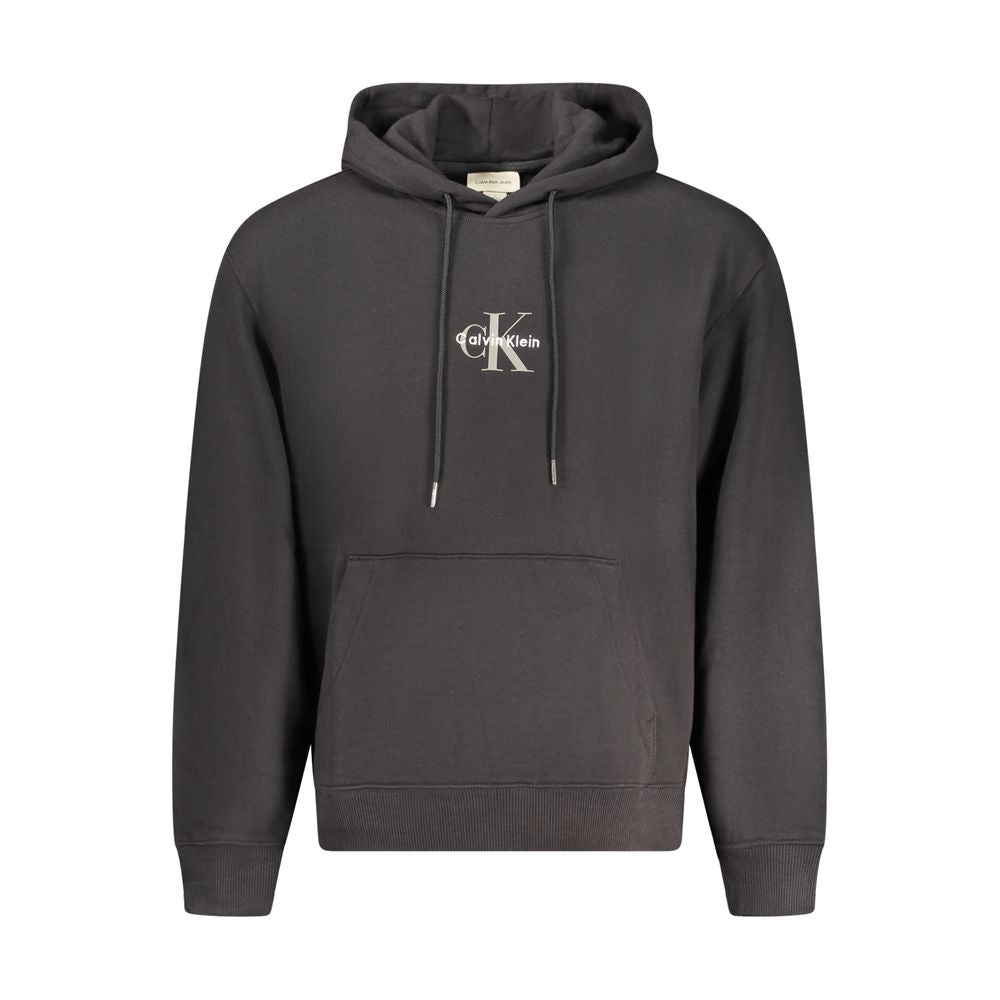 Schwarzer Baumwoll-Sweatshirt
