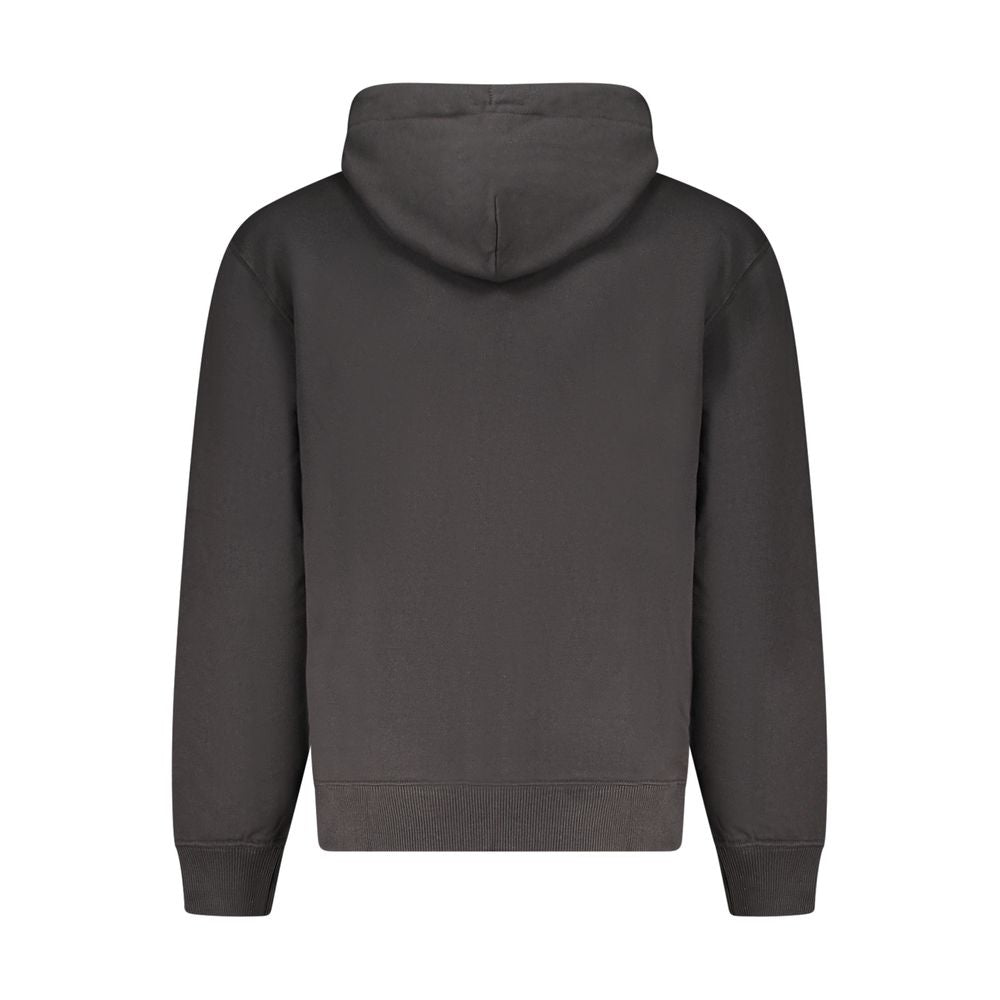 Schwarzer Baumwoll-Sweatshirt