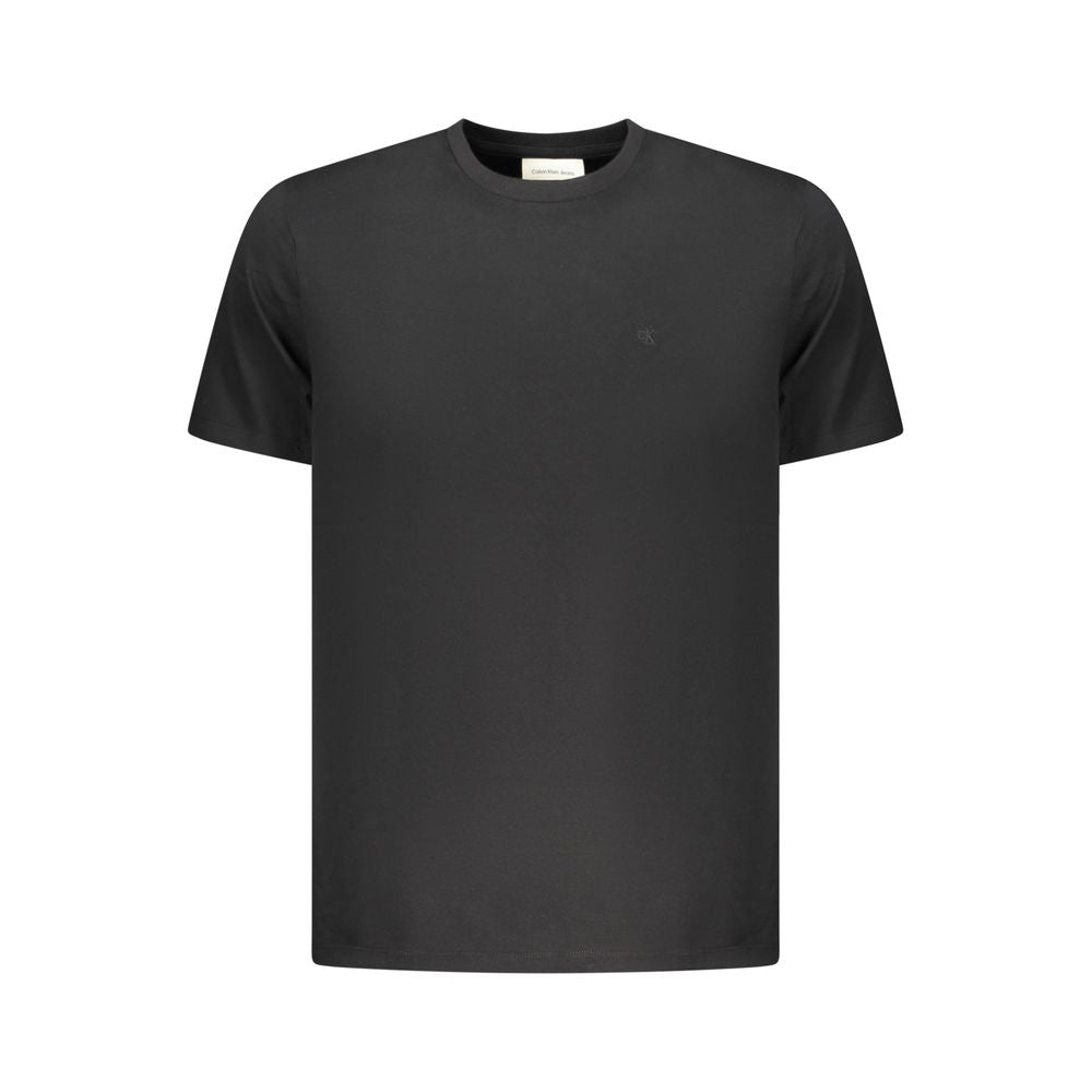Schwarzes Baumwoll-T-Shirt für Herren