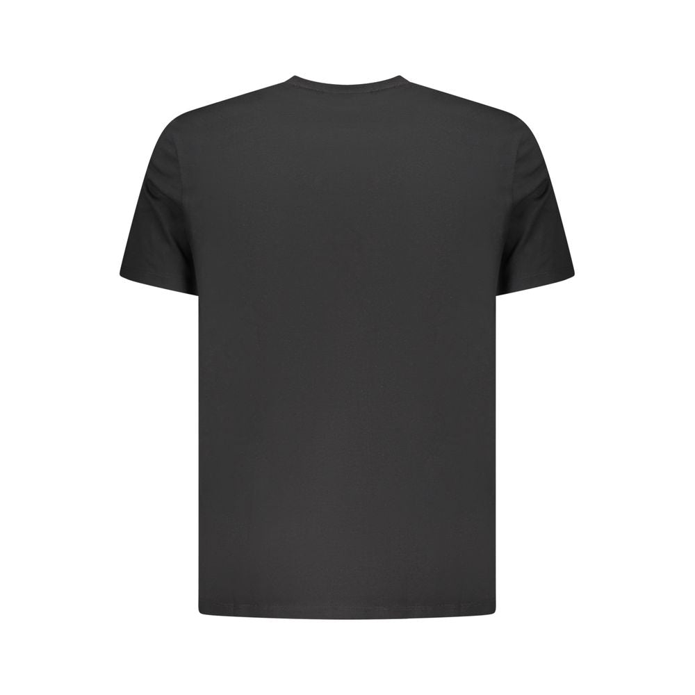 Schwarzes Baumwoll-T-Shirt für Herren