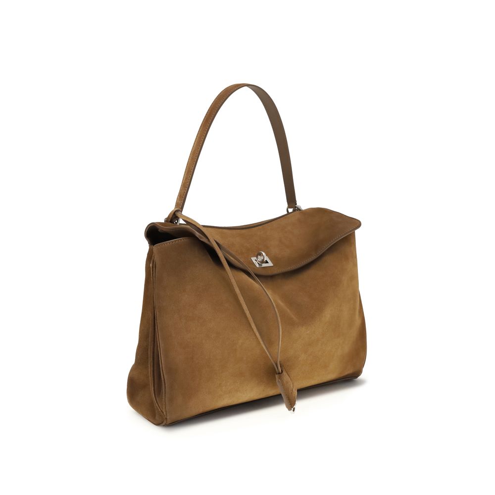 Braune Kalbsleder Bos Taurus Schultertasche