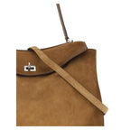 Braune Kalbsleder Bos Taurus Schultertasche