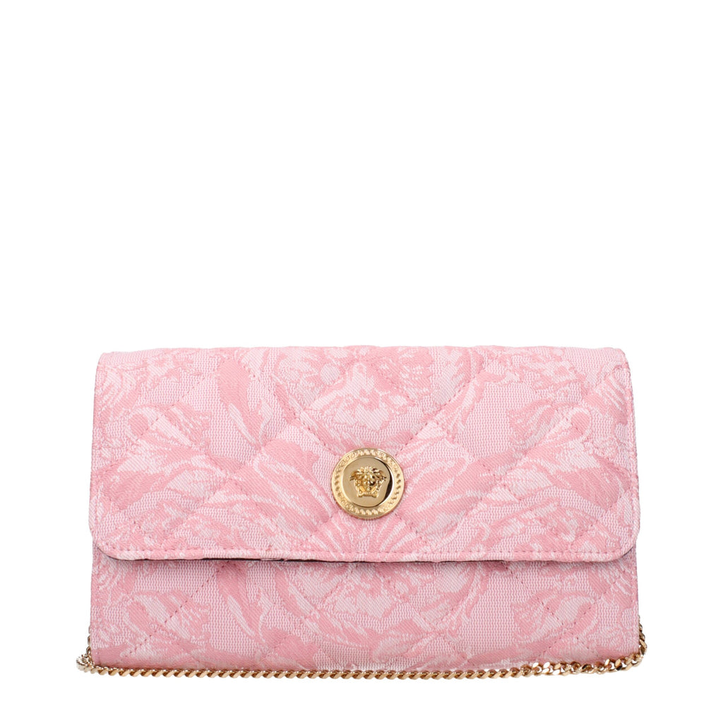 Pinke Stoff-Clutch