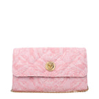Pinke Stoff-Clutch
