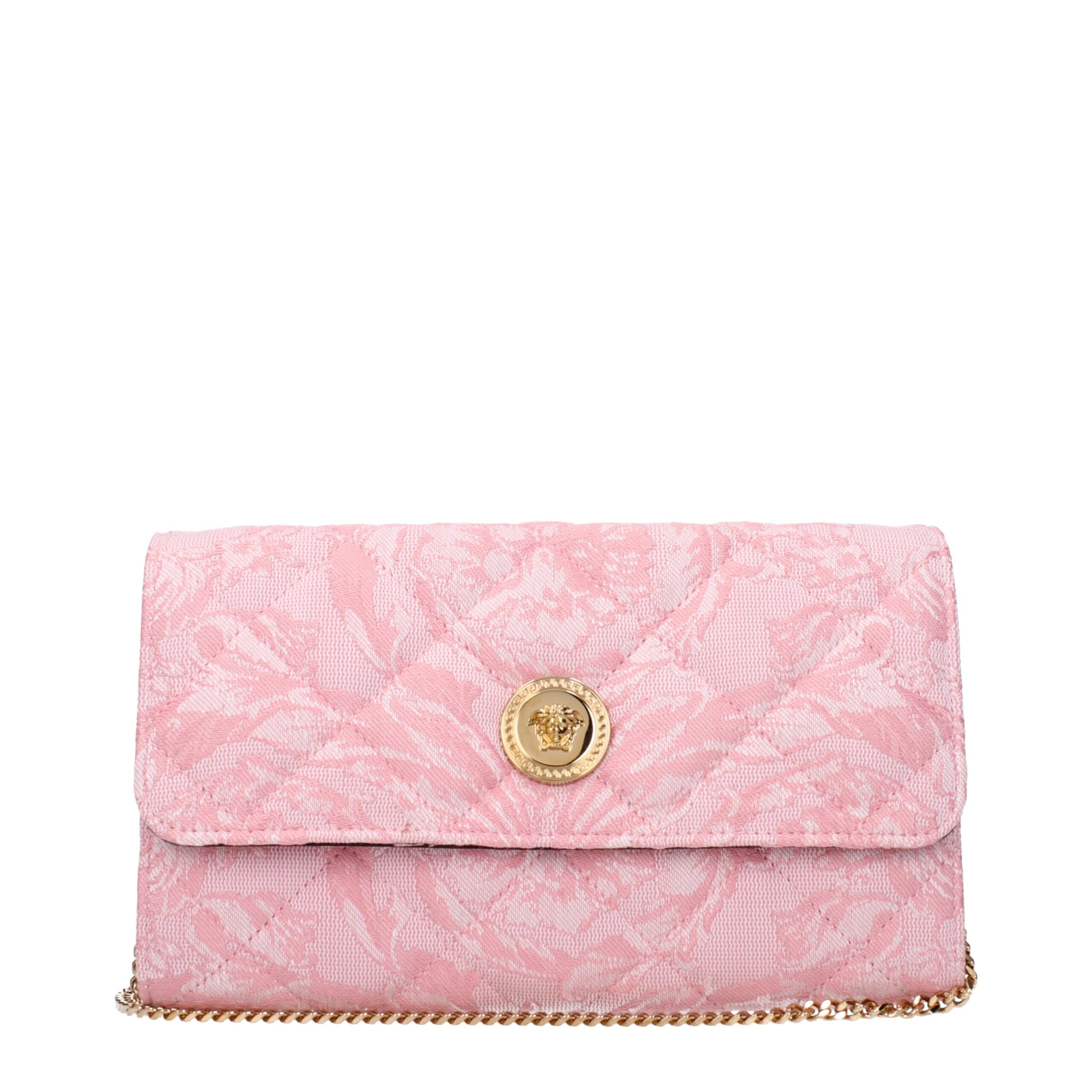 Pinke Stoff-Clutch