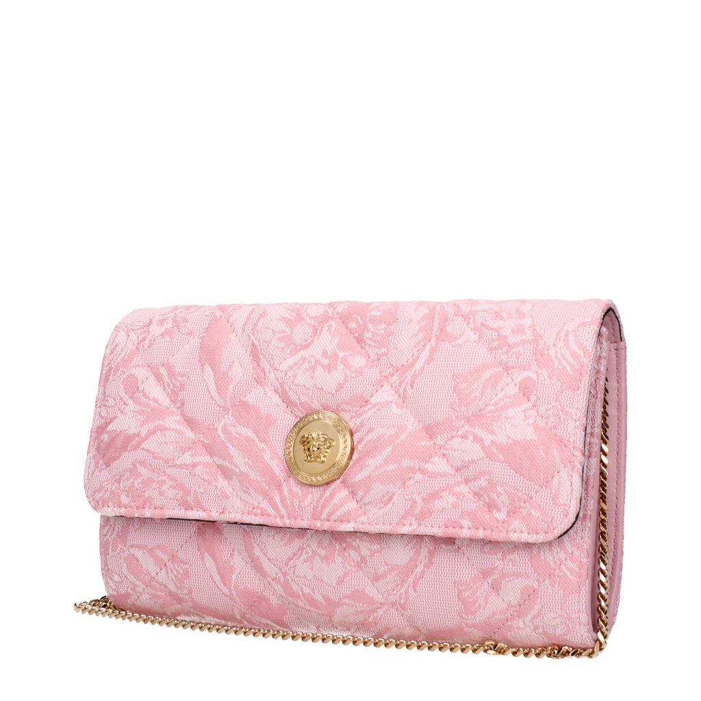 Pinke Stoff-Clutch