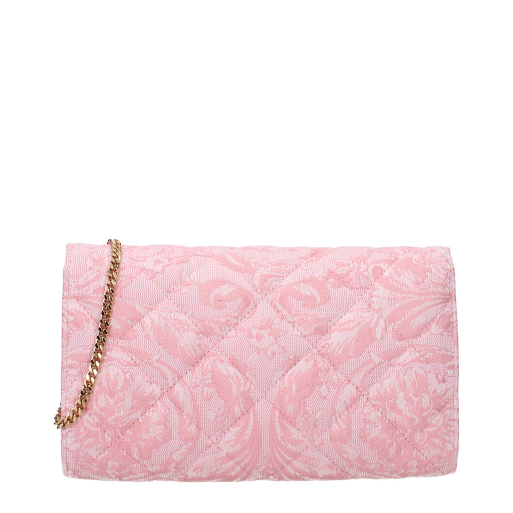 Pinke Stoff-Clutch