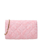 Pinke Stoff-Clutch