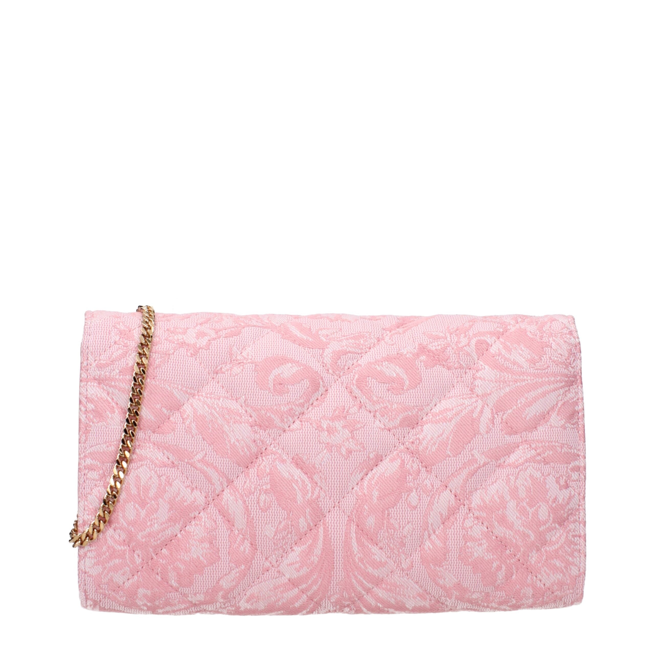 Pinke Stoff-Clutch