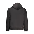 Schwarzes Herren-Kapuzensweatshirt aus Baumwolle