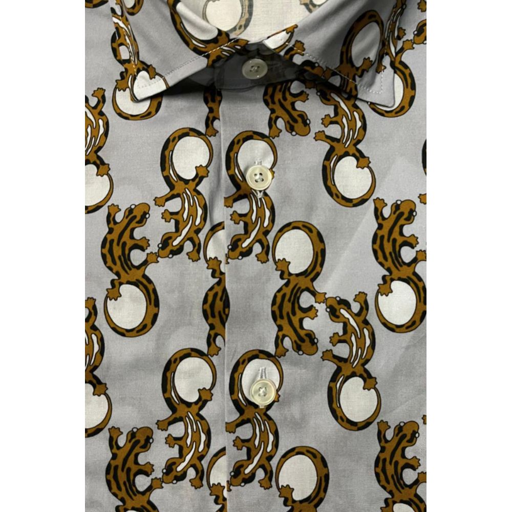 Baumwollhemd mit Fantasieprint