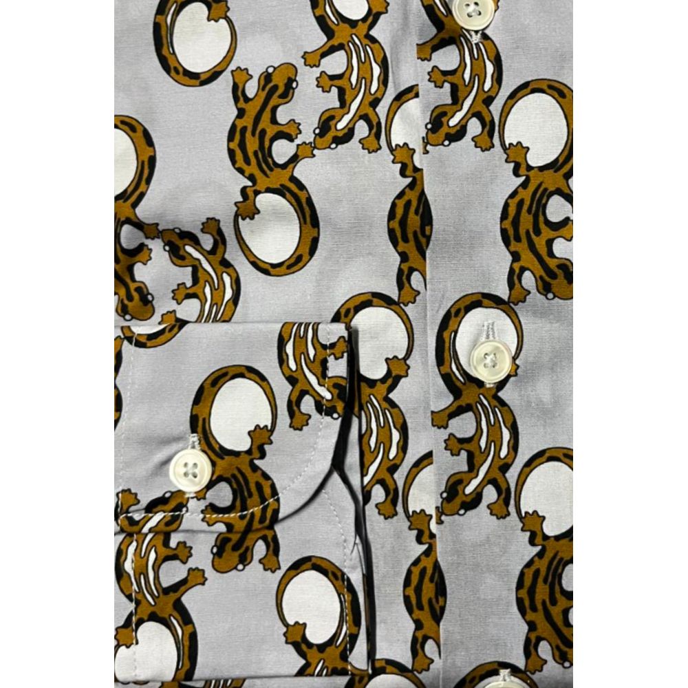 Baumwollhemd mit Fantasieprint
