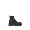 Schwarze Schnürstiefel aus Leder 844967WA9601000