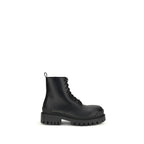 Schwarze Schnürstiefel aus Leder 844967WA9601000
