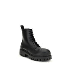 Schwarze Schnürstiefel aus Leder 844967WA9601000