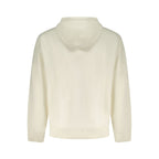 Weißer Herren-Kapuzenpullover aus Baumwolle