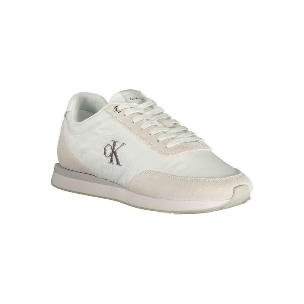 Weißer Sneaker aus Polyester