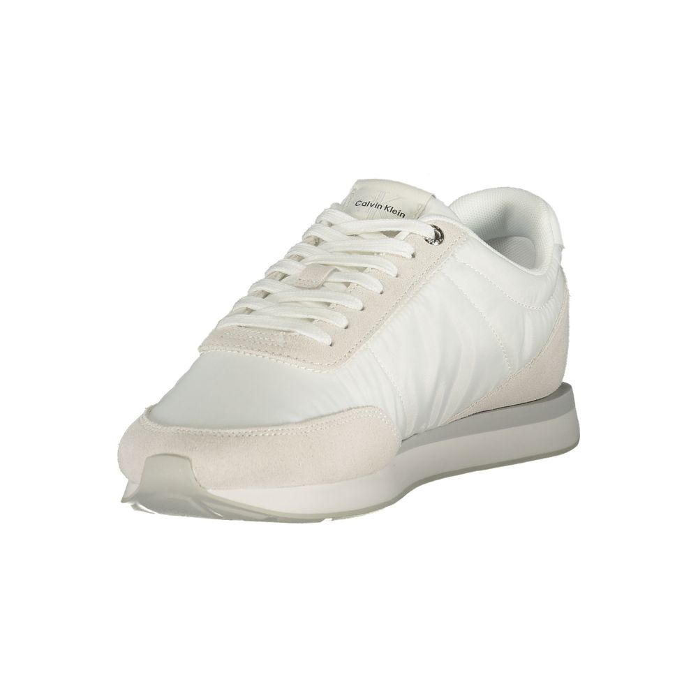 Weißer Sneaker aus Polyester