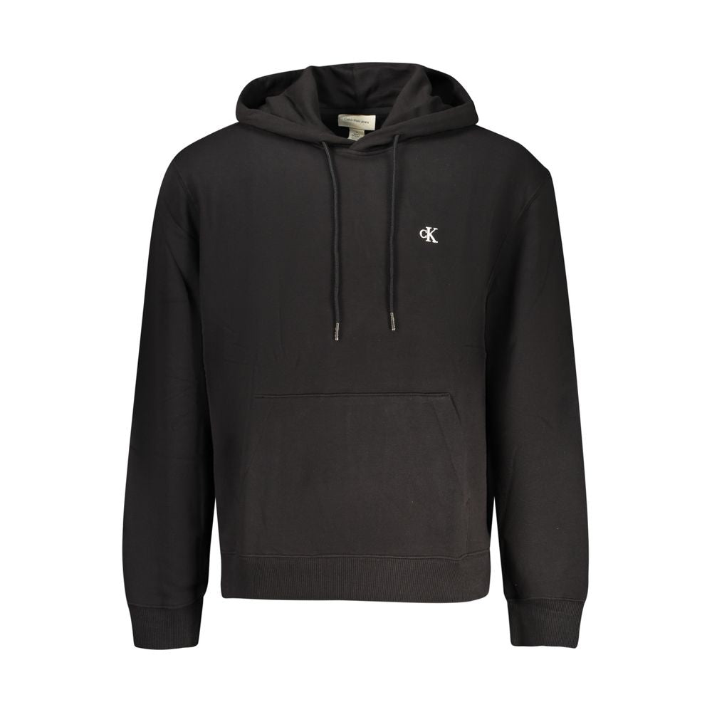 Schwarzer Baumwoll-Sweatshirt