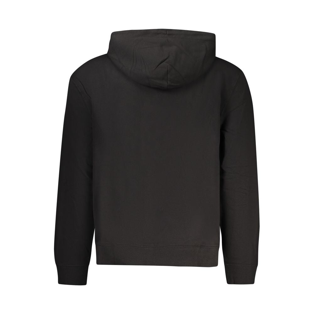 Schwarzer Baumwoll-Sweatshirt