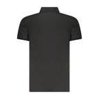 Schwarzes Herren-Poloshirt aus Baumwolle