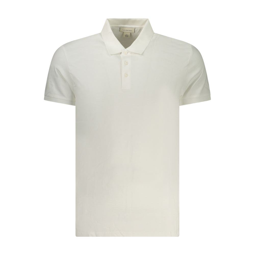 Bianco Baumwoll-Herrenpoloshirt