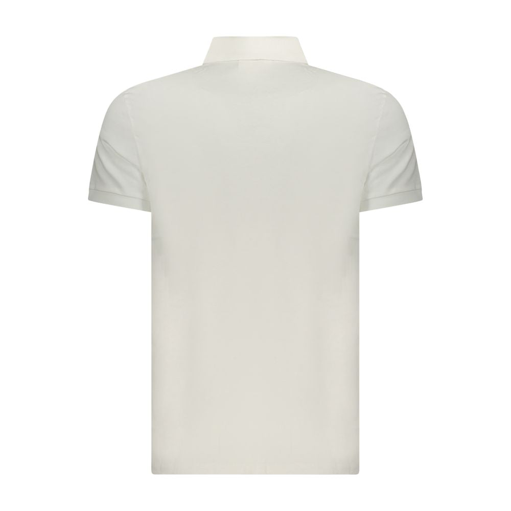 Bianco Baumwoll-Herrenpoloshirt