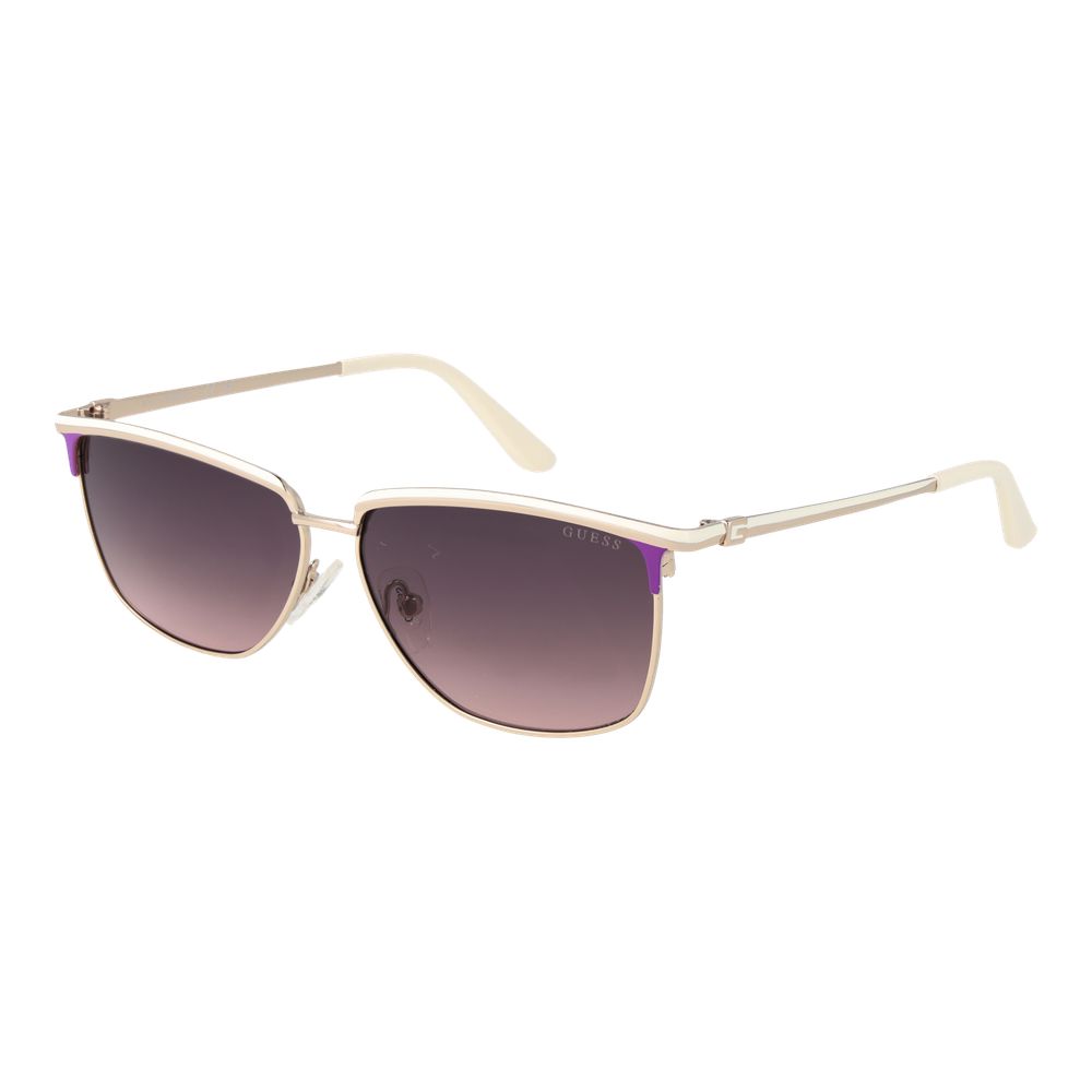 Weiße Sonnenbrille aus Metall