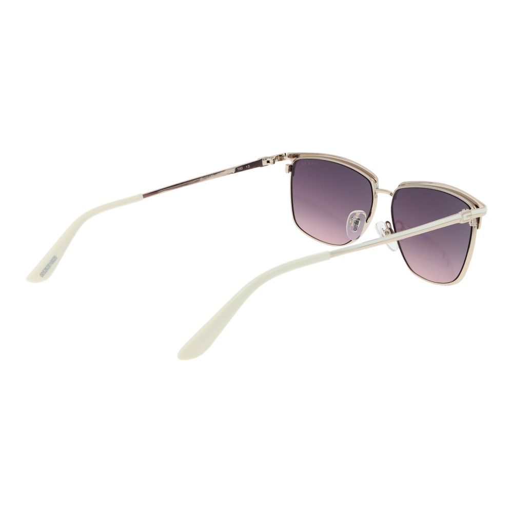 Weiße Sonnenbrille aus Metall