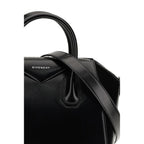 Schwarze Kalbsleder Bos Taurus Handtasche