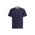 Blaues Baumwoll-T-Shirt