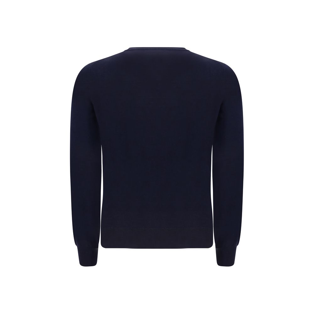 Blauer Wollpullover Oves Aries
