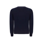 Blauer Wollpullover Oves Aries