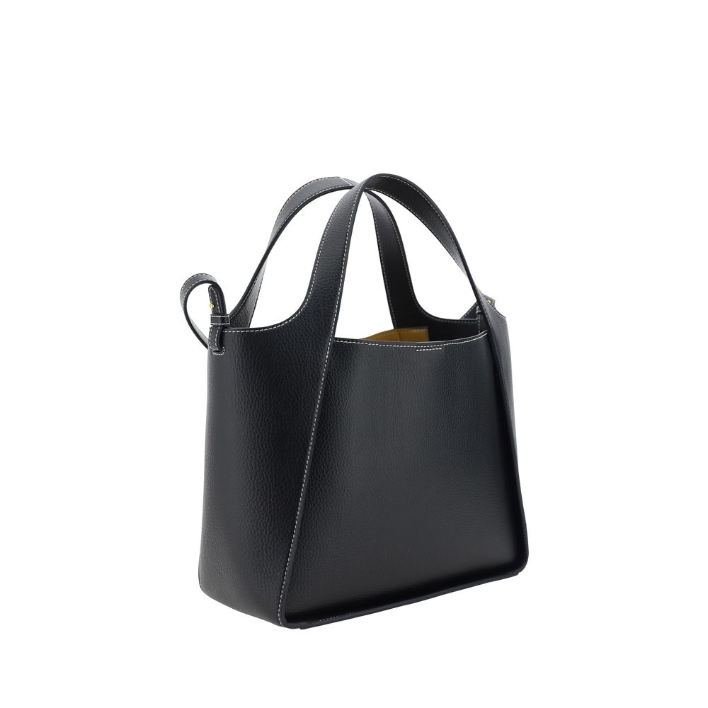 Schwarze Schultertasche aus Polyamid