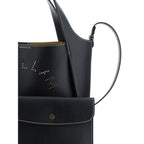 Schwarze Schultertasche aus Polyamid