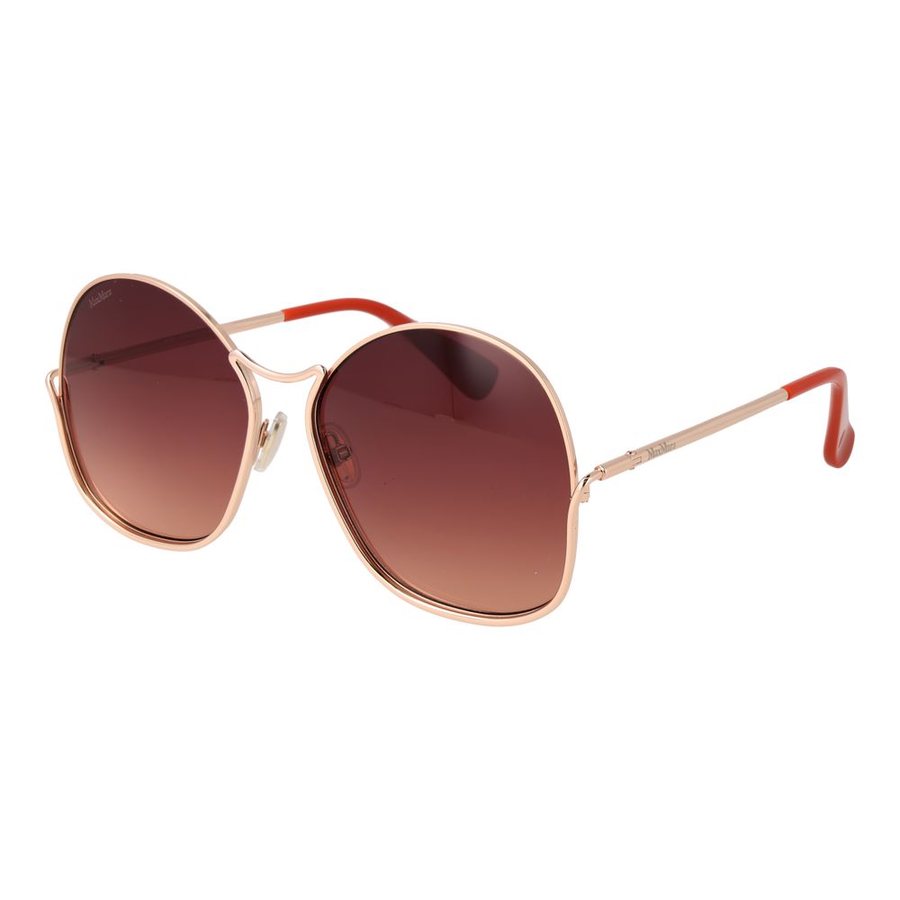 Roségoldfarbene Sonnenbrille aus Metall 1003901