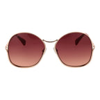 Roségoldfarbene Sonnenbrille aus Metall 1003901