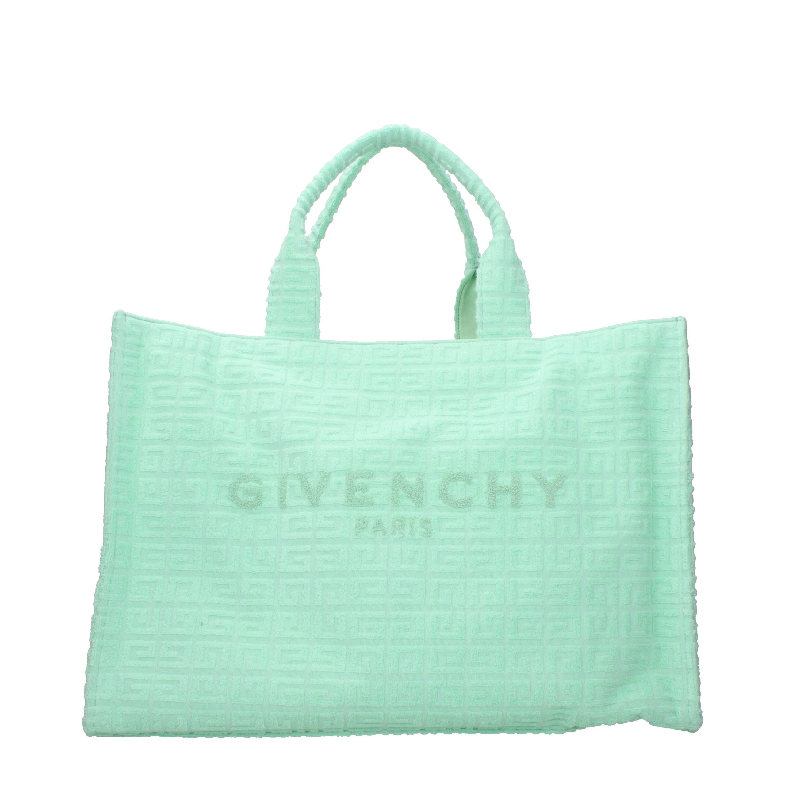Grüne Stoffhandtasche
