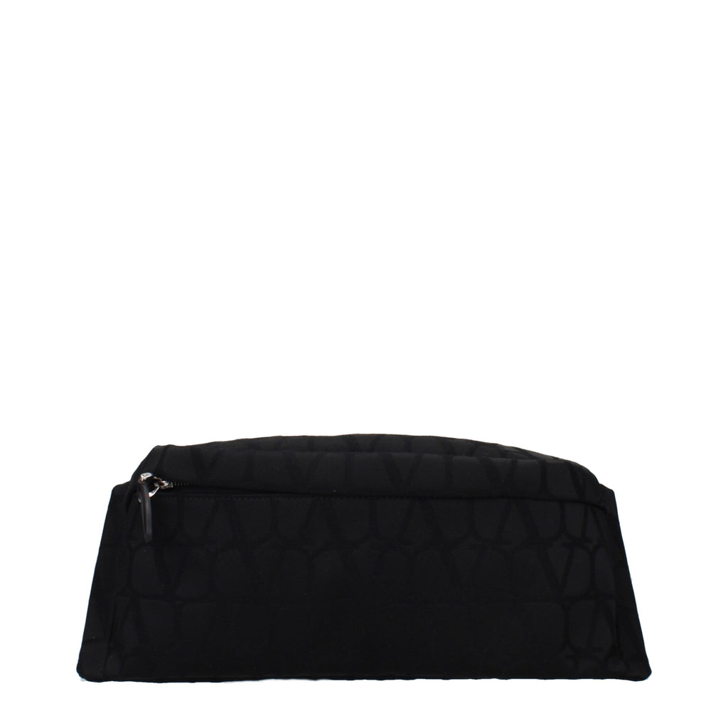 Schwarzer Rucksack aus Stoff